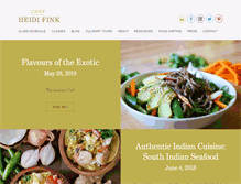 Tablet Screenshot of chefheidifink.com